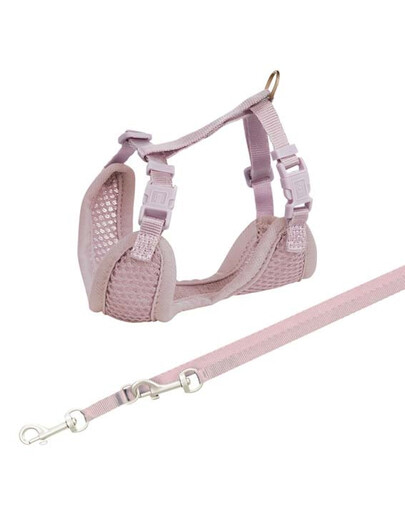 Junior Szelki dla szczeniąt ze smyczą 26–34 cm/10 mm, 2.00 m, liliowe