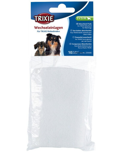 TRIXIE Inserti assorbenti sostituibili per pannolini per cani maschi L, 10 pz.