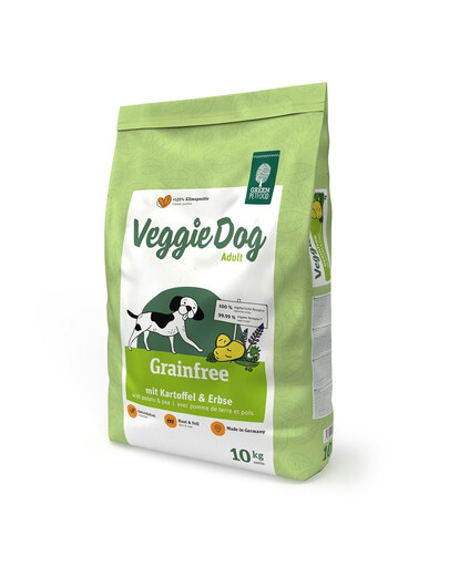 GREEN PETFOOD VeggieDog Grainfree con patate e piselli 10kg
