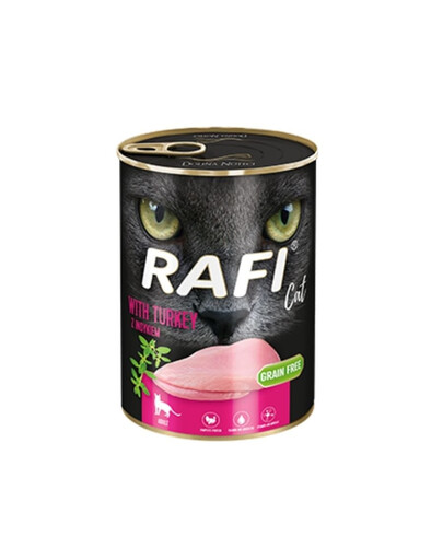 RAFI Cat adult z indykiem 400 g dla dorosłych kotów
