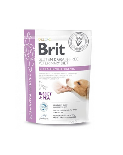 BRIT Veterinary Diets Dog Ultra-Hypoallergenic 400 g karma hipoalergiczna dla psa