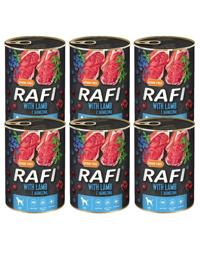 DOLINA NOTECI RAFI Lamb z jagnięciną mokra karma dla psa 6x800 g