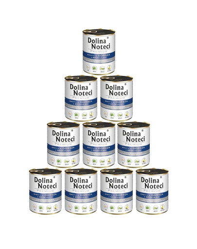 DOLINA NOTECI Premium Bogata W Dorsza Z Brokułami 10x800g
