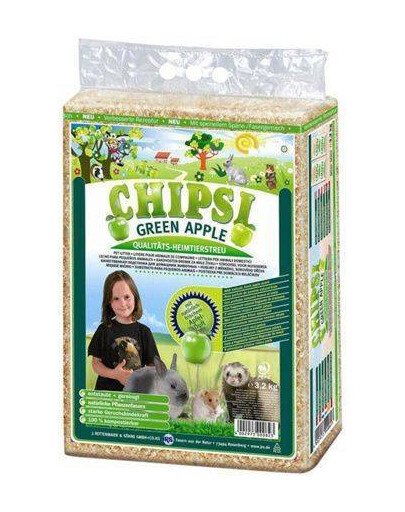 Chipsi Green Apple - trociny jabłkowe 60 l