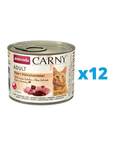 ANIMONDA Carny Adult karma dla kota puszka 12 x 200g