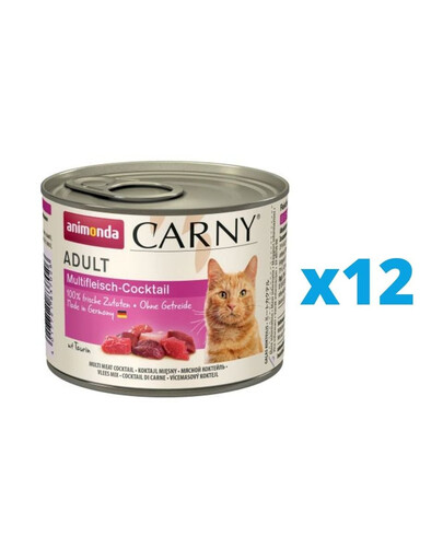ANIMONDA Carny Adult karma dla kota puszka 12 x 200g