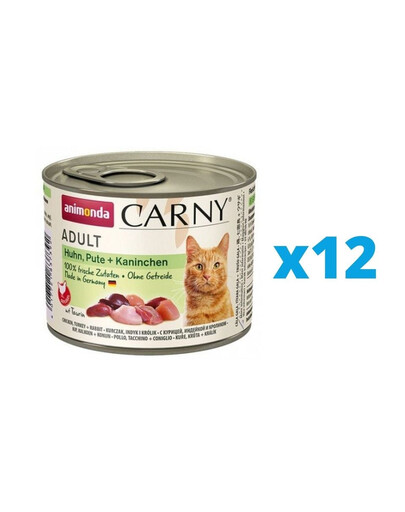 ANIMONDA Carny Adult karma dla kota puszka 12 x 200g