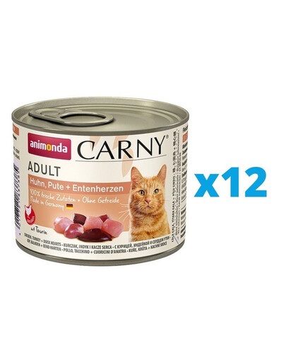 ANIMONDA Carny Adult karma dla kota puszka 12 x 200g