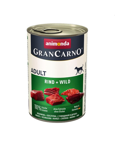 ANIMONDA Grancarno 400 g bezzbożowa puszka dla psa