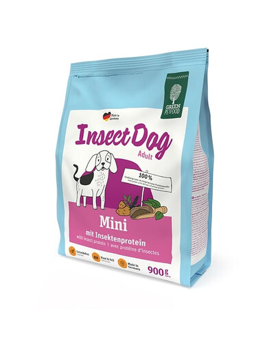 GREEN PETFOOD InsectDog Mini 900 g cibo con insetti per cani di piccola taglia