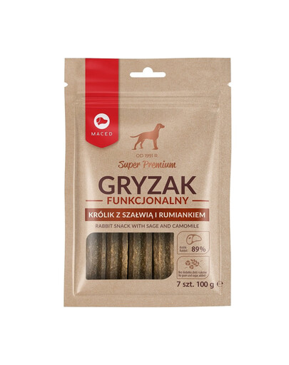 MACED Gryzak Funkcjonalny z szałwią i rumiankiem 7 szt. / 100 g