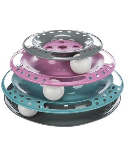 Wieża do zabawy dla kota, plastik, 25 cm/13 cm