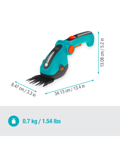 GARDENA Akumulatorowe nożyce do przycinania brzegów trawnika ComfortCut Li