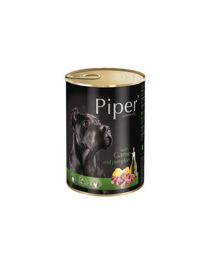 PIPER z dziczyzną i z dynią 400 g mokra karma dla dorosłych psów