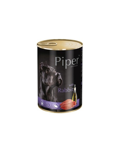 PIPER z królikiem 400 g mokra karma dla dorosłych psów
