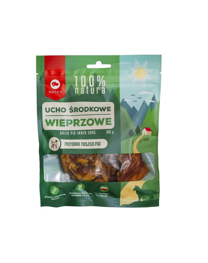 MACED 100% Natura Ucho wieprzowe środkowe 100 g