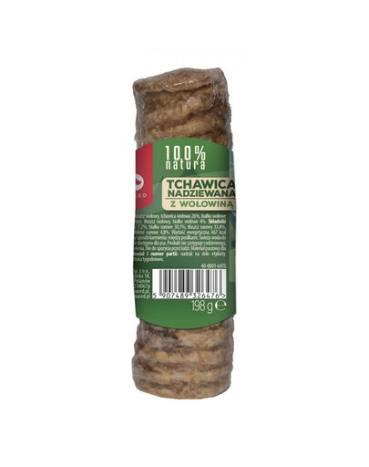 MACED MACED 100 % Natura Trachea Piccola Ripiena di Manzo per Cane 120 g