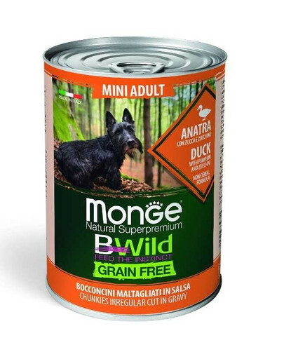 BWild grain free Mini Adult kaczka 400g