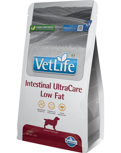 FARMINA Vet Life Dog Intestinal Ultra Care Low Fat 1,5 kg alimento dietetico per cani