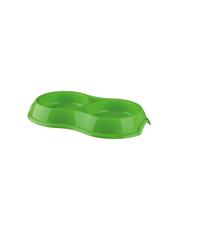 Miska plastikowa podwójna. 2 x 0.2 l/ śr.11 cm