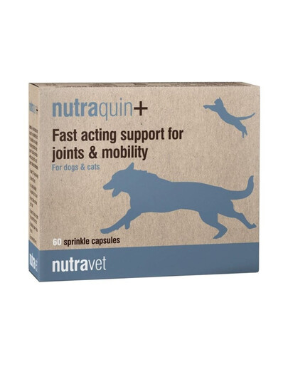 NUTRAVET Nutraquin+ 60 capsule per le articolazioni di cani e gatti