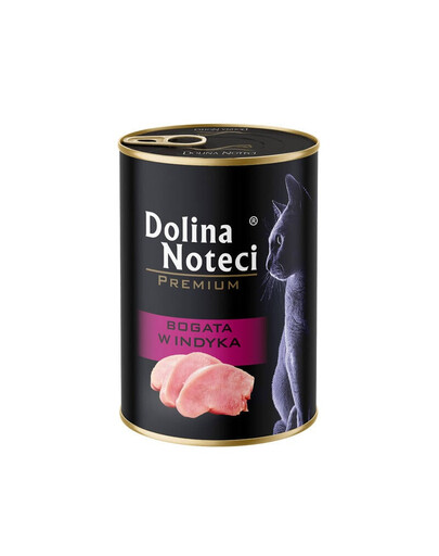 Premium Bogata w indyka dla kota 400 g