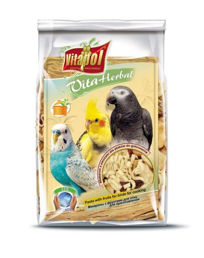 VITAPOL Pasta con frutta da cuocere per uccelli 130 g