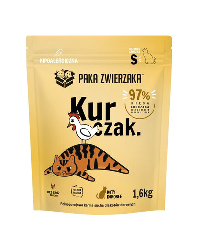 PAKA ZWIERZAKA Crocchette Pollo per gatti S 1,6 kg