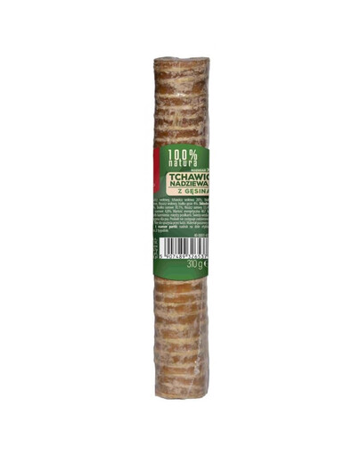 100 % Natura Tchawica Duża Nadziewana z gęsiną dla psa 150 g
