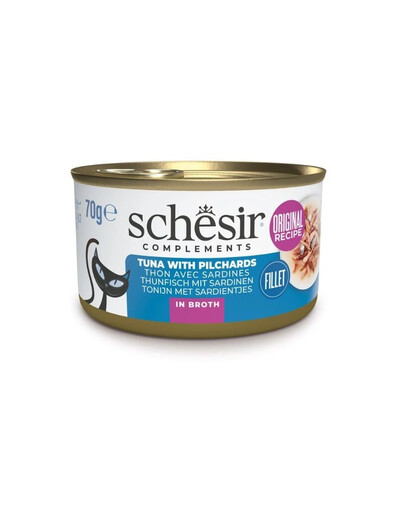 Tuńczyk z sardynką w bulionie 70g