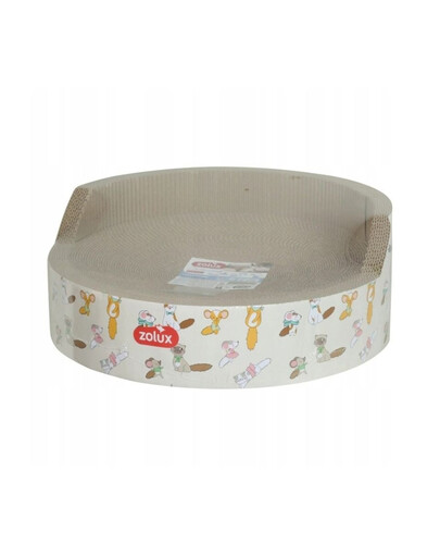 ZOLUX Tiragraffi per gatti CHATOUILLE 2in1 rotondo con erba gatta