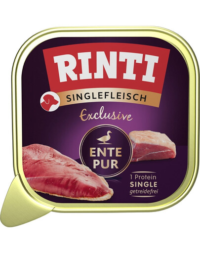 RINTI Singlefleisch Exclusive Duck Pure alimento monoproteico con anatra 150 g