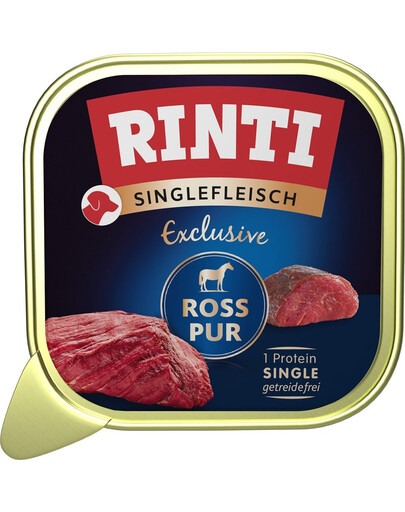 RINTI Singlefleisch Exclusive Horse Pure alimento monoproteico con cavallo 150 g