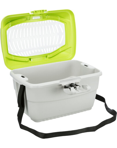 TRIXIE Transporter Mini-capri 40x22x30 cm jasnoszary/zielony