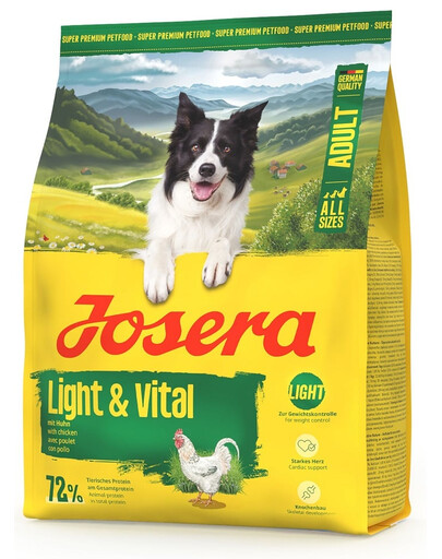 JOSERA Light Vital 900g per cani che supporta il controllo del peso corporeo