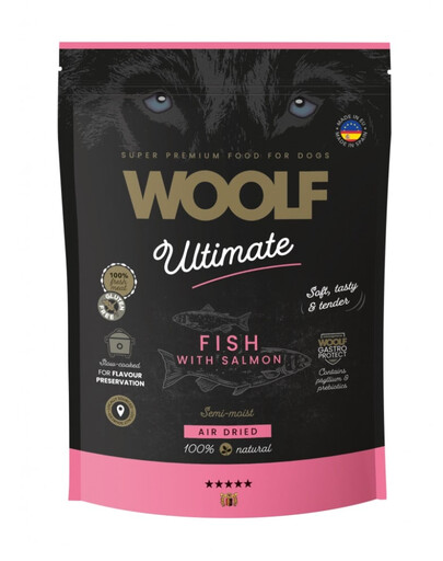 WOOLF Ultimate Soft Adult Dog Fish with Salmon 1 kg alimento semi-umido senza cereali con pesce e salmone