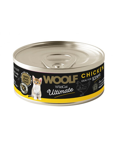 WOOLF Wild Cat Ultimate Kitten Chicken Pate 85g pâté di pollo per gattini