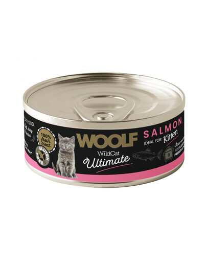 WOOLF Wild Cat Ultimate Kitten Salmon Pate 85g pâté di salmone per gattini