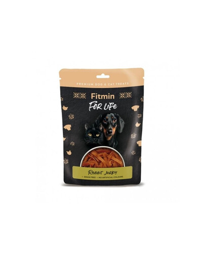 FITMIN For Life Rabbit Jerky Coniglio per cani e gatti 70g
