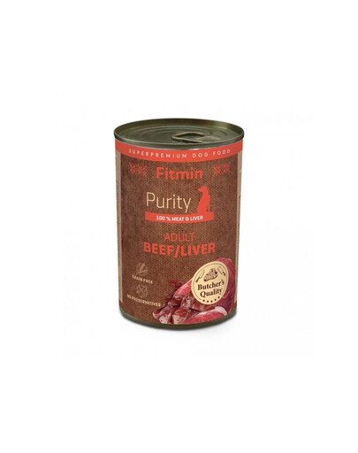 FITMIN Purity Adult Dog Beef with liver 400g manzo con fegato per cani