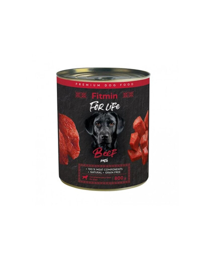 FITMIN For Life Beef Pate 800g pâté di manzo per cani