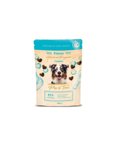 FITMIN NP Play and Train Turkey 400g snack per l'addestramento al tacchino