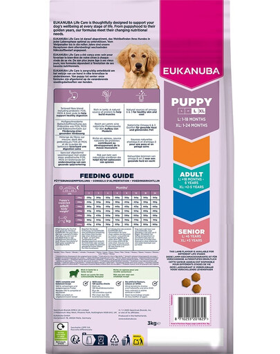 Puppy Large Breeds Lamb Rice 3 kg sucha karma dla szczeniąt ras dużych bogata w jagnięcinę i ryż