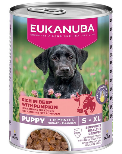 EUKANUBA Life Care Puppy Rich in Beef 400 g paté per cuccioli ricco di manzo e zucca