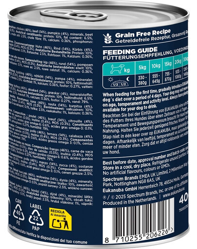 Life Care Adult Rich in Beef 400 g pasztet dla psów bogaty w wołowinę i dynię