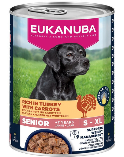EUKANUBA Life Care Senior Rich in Turkey 400 g paté per cani anziani ricco di tacchino e carote