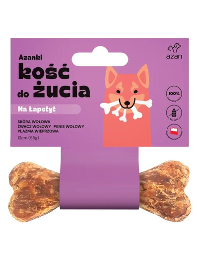 AZANKI Osso da masticare NA ŁAPETYT per i cani schizzinosi 12cm