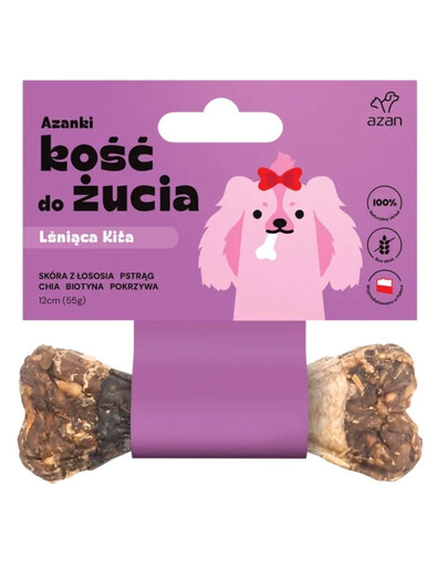 AZANKI Osso da masticare Lśniąca Kita per pelle e pelo sani 12cm
