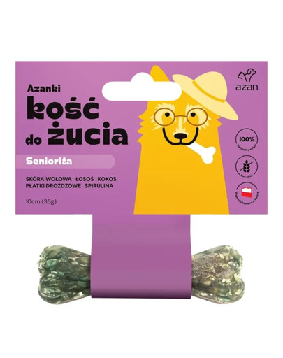 AZANKI Osso da masticare Seniorita per cani anziani 10cm