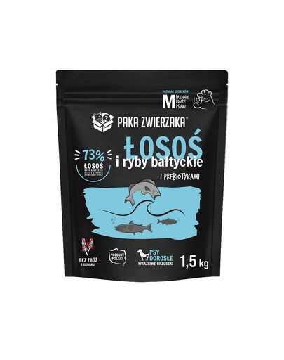 PAKA ZWIERZAKA Salmone e pesce del Baltico 1,5kg